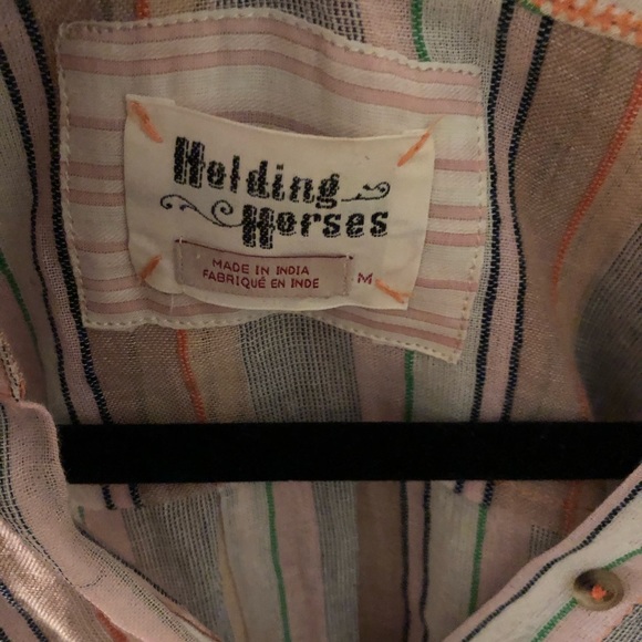 Anthropologie Holding Horses Striped Top - Picture 2 of 3